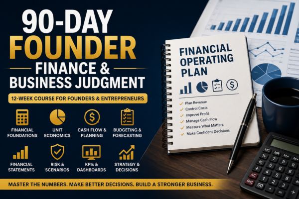 Founder 90-Day Founder Finance & Business Judgment